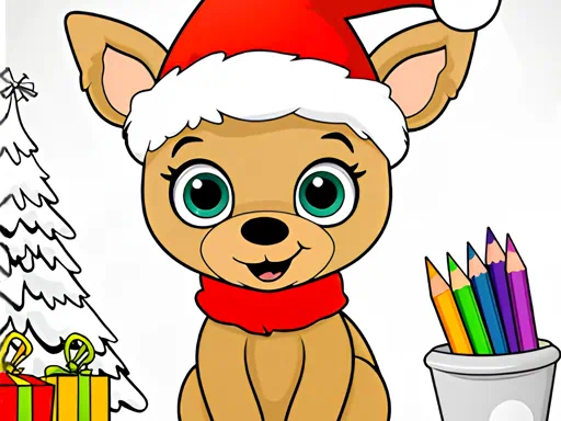 クリスマスぬりえゲーム2