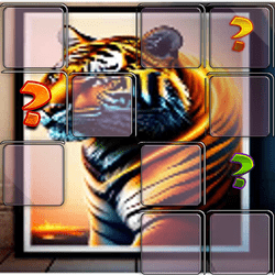 動物虎記憶マッチゲーム