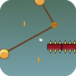 ロープを切るゲーム