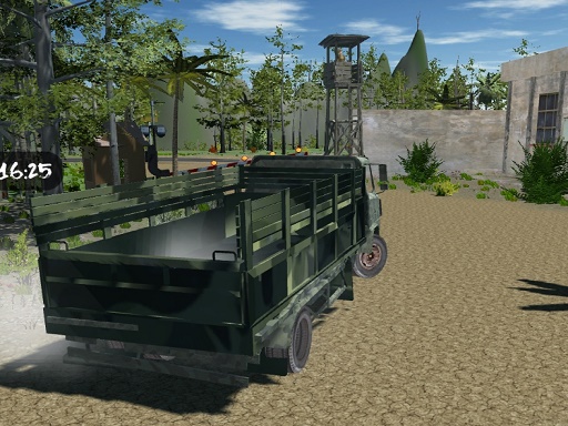 オフロードトラック陸軍運転ゲーム