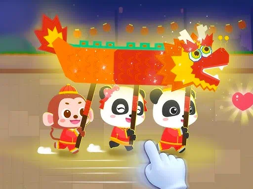 リトルパンダの中国のお祭りクラフトゲーム