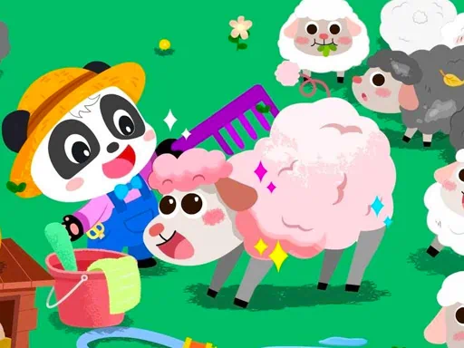 ベビーパンダの動物農場ゲーム