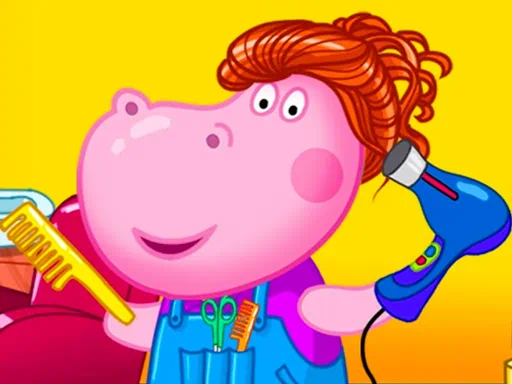 カバのヘアサロンゲーム