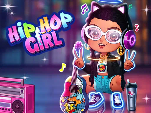 スタイリッシュなヒップホップガールゲーム