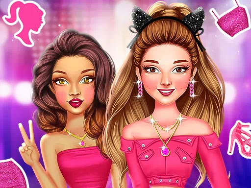 セレブのバービーコア美的ルックゲーム