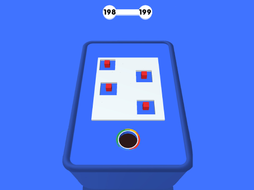 ホール3Dカラーブロックゲーム